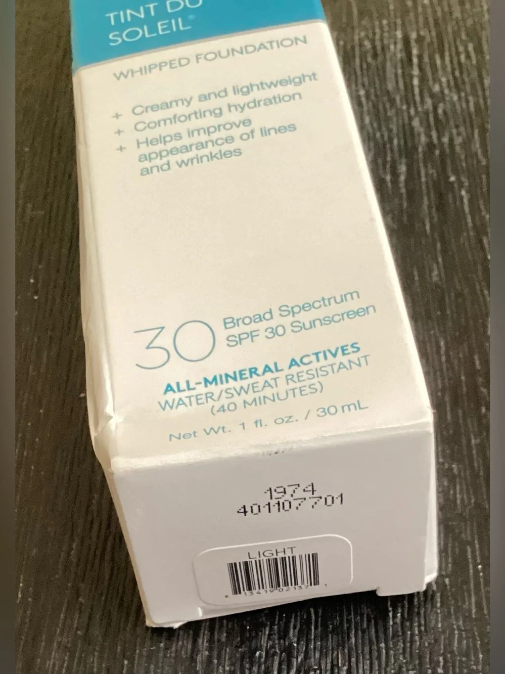 Colorescience Tint du Soleil SPF 30 UV Protective Foundation LIGHT 1oz New
